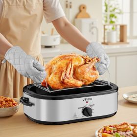 Electric Roaster Oven 14QT Electric Roasting Pan With Self-Basting Lid