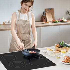 Built-in Electric Cooktop Radiant Ceramic Cooktop 4 Burners 30.3x20.5 Inch