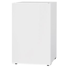 4.5 Cu.Ft Mini Fridge, Single Door Refrigerator with Freezer, Wheels, Adjustable Thermostat, Reversible Door, White