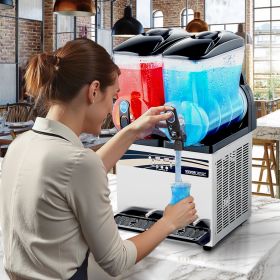 Commercial Slushy Machine 15Lx2 Tank Margarita Smoothie Frozen Drink Maker