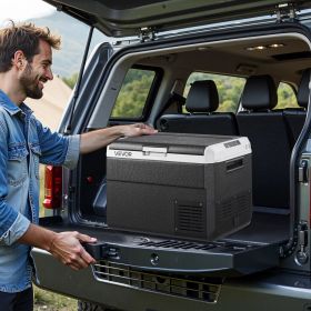 12 Volt Car Refrigerator Portable Freezer 52.8QT Electric Cooler For Camping